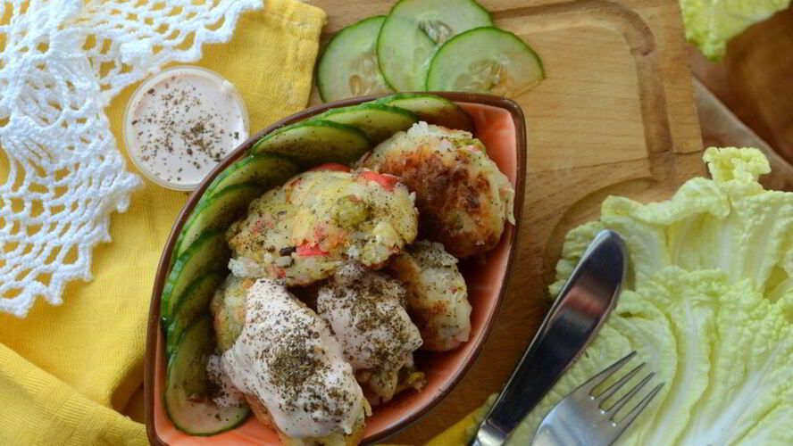 Рецепт котлеты из крабовых палочек