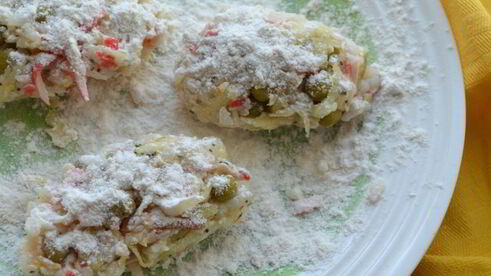 котлеты из крабовых палочек