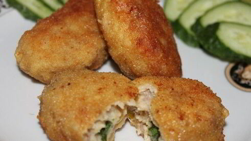 котлеты с чесночным маслом