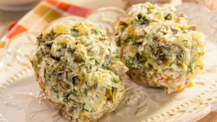 Рецепт котлеты, запеченные в духовке под грибным соусом