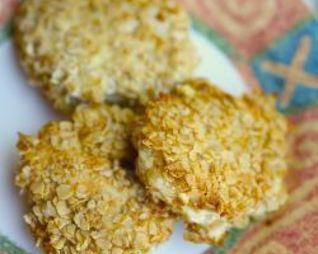 Куриные котлетки в панировке из овсянки