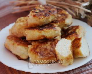 Куриные котлеты с творогом