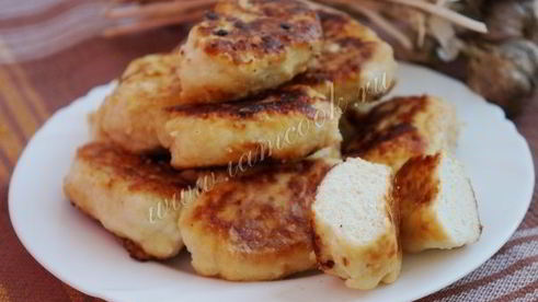 куриные котлеты с творогом