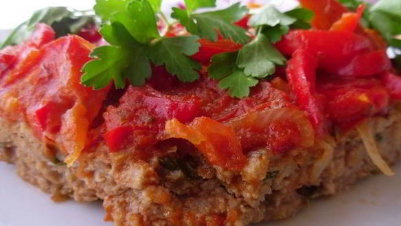 Рецепт Ленивые мясные котлеты на противне