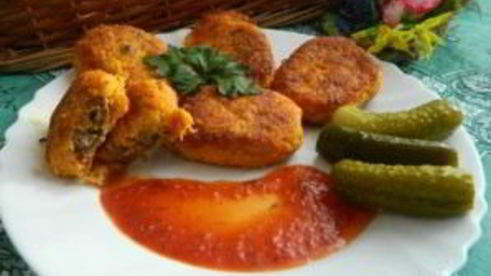 морковные котлеты с куриной печенью