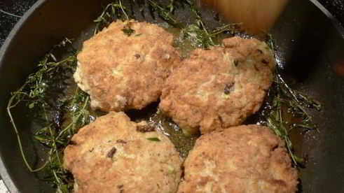 рыбные котлеты из филе минтая