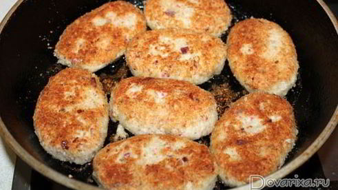 рыбные котлеты с крабовыми палочками