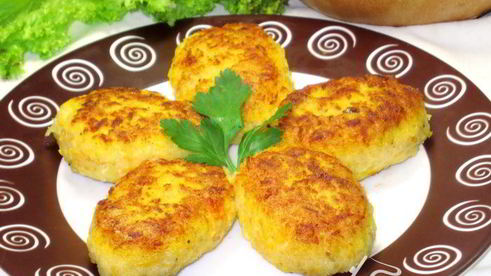 рыбные котлеты с тыквой