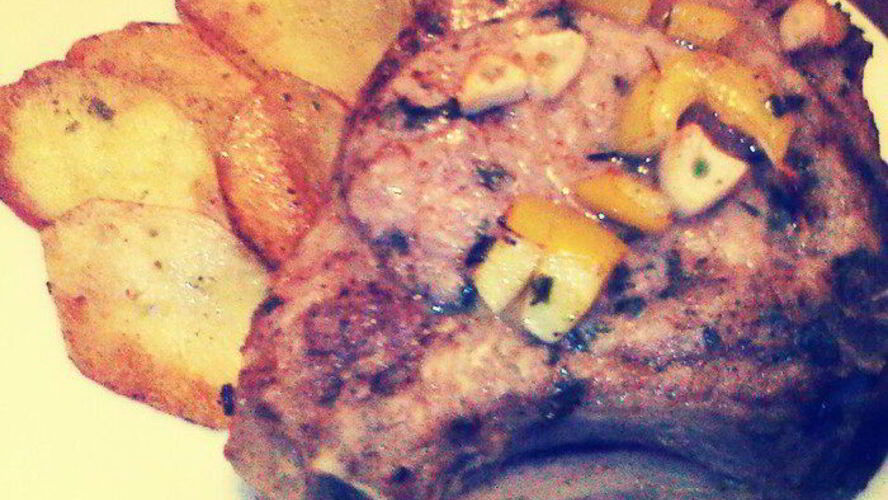 Рецепт свиная котлета с картофелем