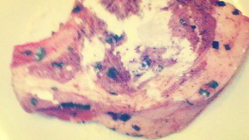 свиная котлета с картофелем