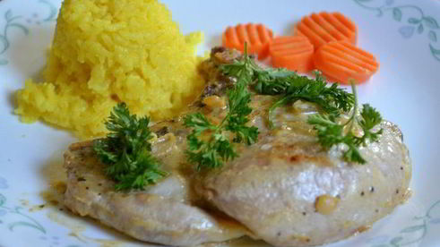 свиные котлеты с горчицей