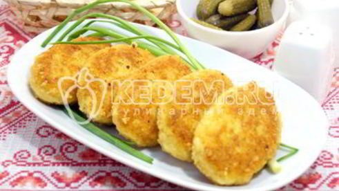 вкусные картофельные котлеты с сыром