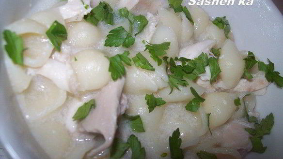 Рецепт Куриная лапша по-французски