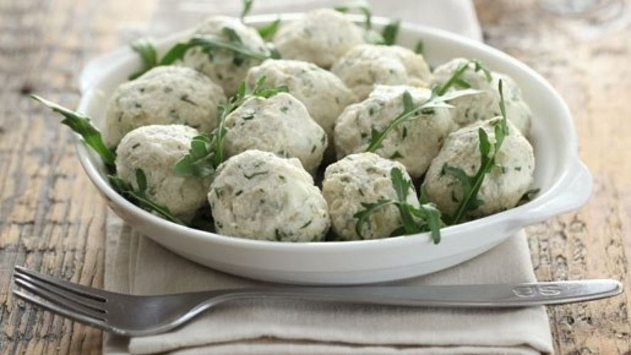 Рецепт куриные ньокки с зеленью на пару