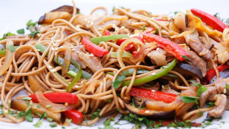 Рецепт лапша гречневая с овощами