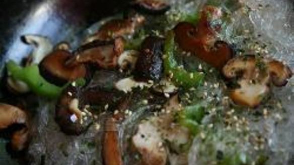 Рецепт Лапша с грибами