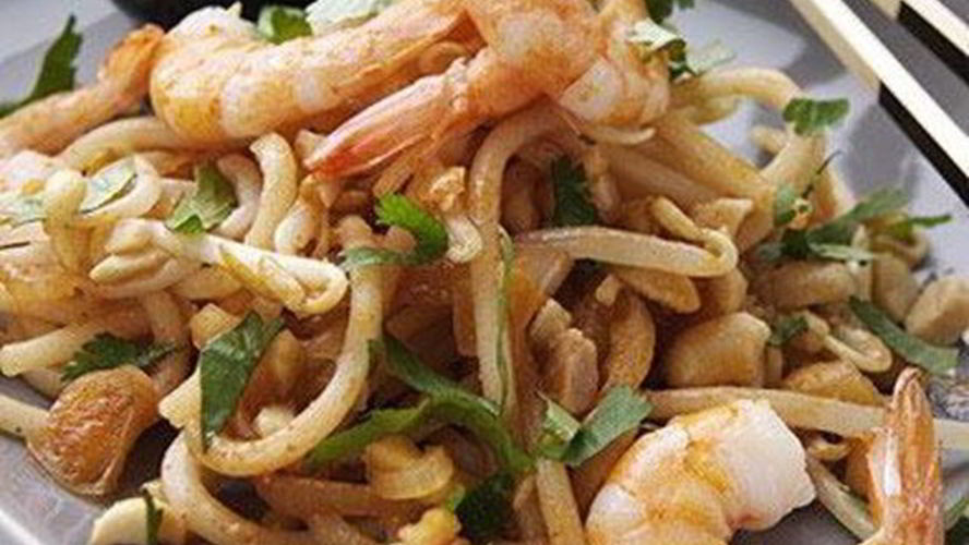 Рецепт лапша с креветками по-тайски