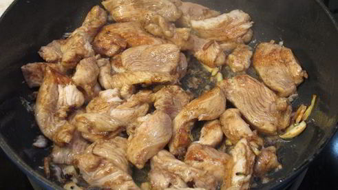 лапша с куриной грудкой по-китайски