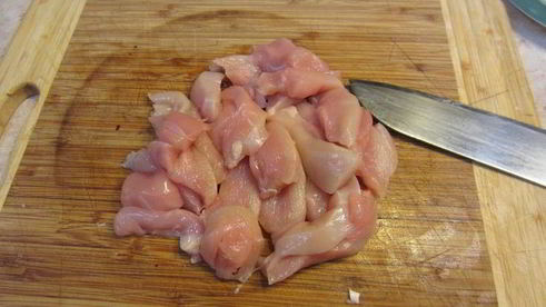 лапша с куриной грудкой по-китайски