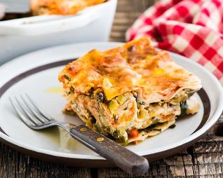 Домашняя овощная лазанья