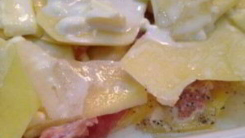 картофельная лазанья с фаршем