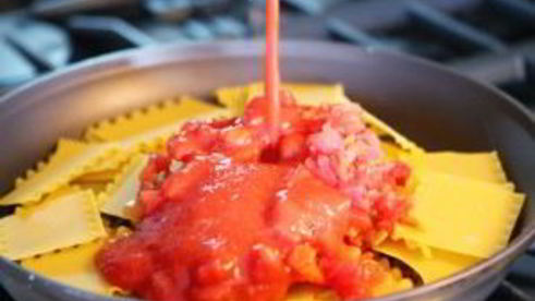 лазанья на сковороде