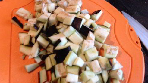 лазанья с баклажанами и индейкой