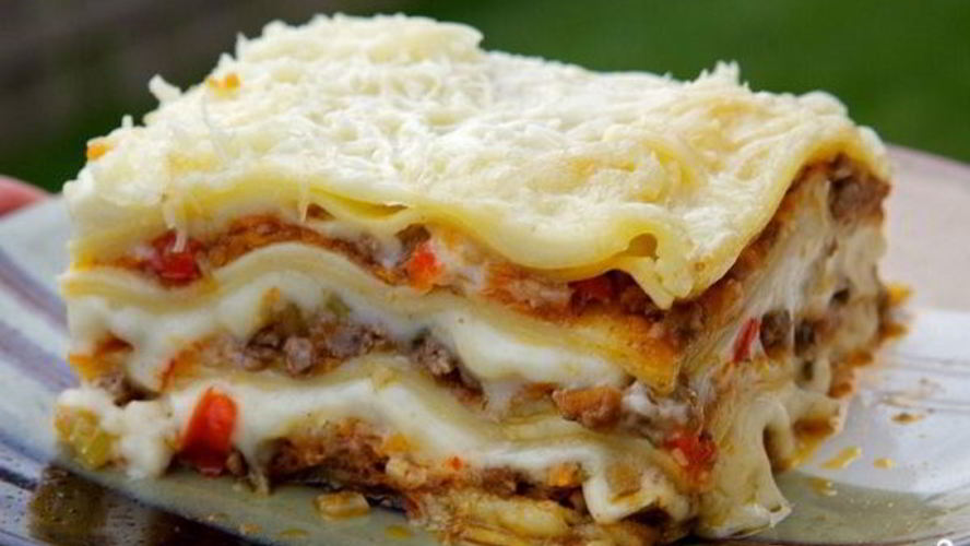 Рецепт лазанья с фаршем и овощами