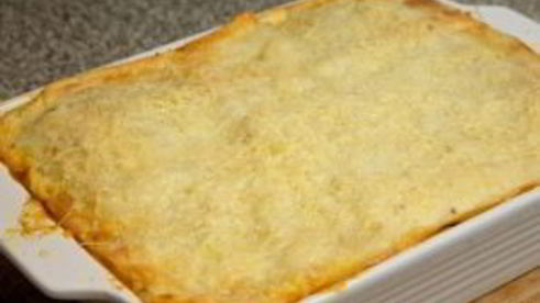 лазанья с фаршем и овощами