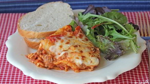 Рецепт Лазанья с фаршем и творогом