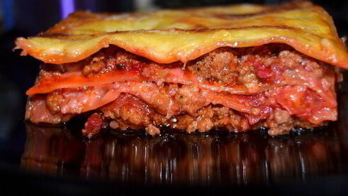 лазанья с гламурным соусом