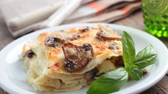 Рецепт Лазанья с грибами