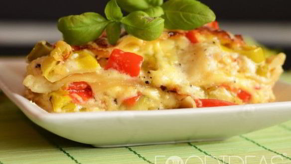 Рецепт Лазанья с овощами и соусом бешамель