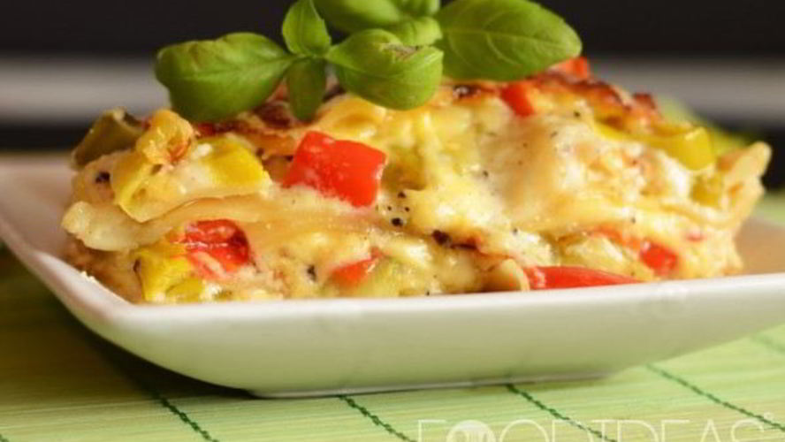 Рецепт лазанья с овощами и соусом бешамель