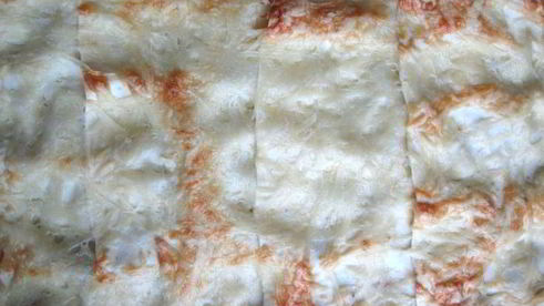 лазанья с рагу болоньезе, грибами и моцареллой