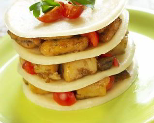 Лазанья с рыбным филе и грибами