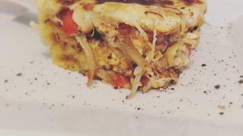 лазанья с вешенками под соусом бешамель