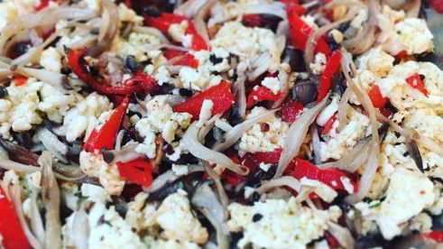 лазанья с вешенками под соусом бешамель