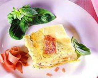 Лазанья с ветчиной