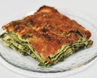 Лазанья со шпинатом