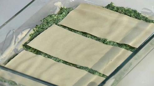 лазанья со шпинатом