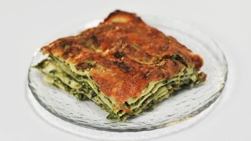 лазанья со шпинатом