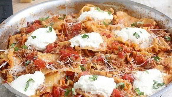 Рецепт Лазанья в сковороде