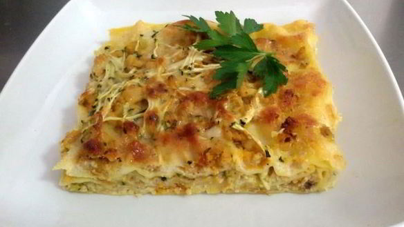 Рецепт Рыбная лазанья с рыбой pescatore