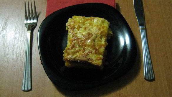 Рецепт Тесто для лазаньи Лазанья с мясом и грибами