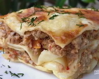 Вкусная домашняя лазанья