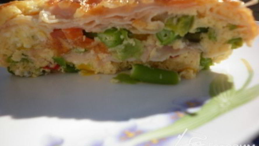 Рецепт яичница-лазанья