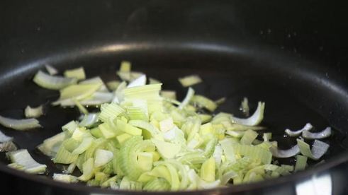 зеленая лазанья с рыбой