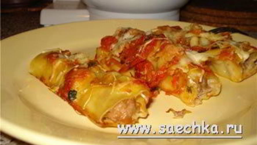 Рецепт фаршированные каннеллони