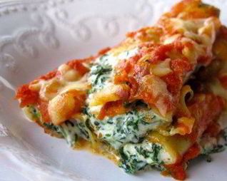 Каннеллони, фаршированные куриной грудкой